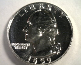 1959 Washington Quarter Gem / Superb Proof Gem / Superb Pr Nice Original Coin - $23.00