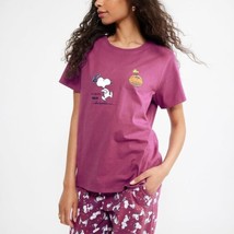 NWT Vera Bradley Peanuts Short-Sleeved Graphic T-Shirt Fall For Snoopy Small - £55.75 GBP