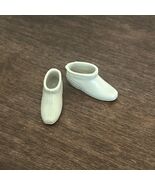 Vintage 1960s Mattel Barbie #1813 Snug Fuzz Gray Vinyl Ankle Boots – Japan - $10.99