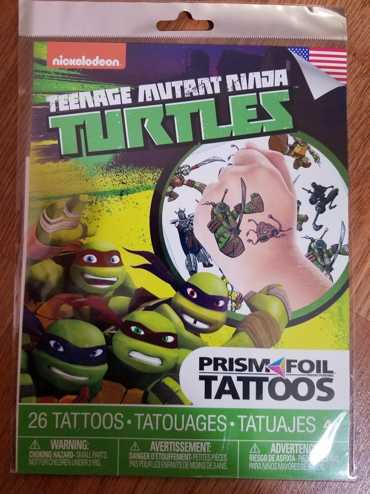 Teenage Mutant Ninja Turtles Prism Foil Tattoos 26 - $3.95