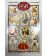 Vintage Beatrix Potter Stickers Rabbit Animals 1991 Postcard - €16,40 EUR