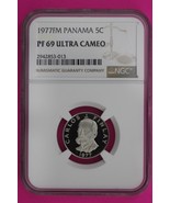 1977 Panama PF 69 Ultra Cameo Proof 5 Centesimos NGC Graded Certified Sl... - €69,16 EUR