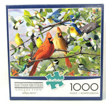 Sitting Pretty Cardinals Bluebirds Jigsaw Puzzle 1000 Piece Sealed Buffa... - $9.49