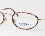 SPEED eyewear SP001 43 Demi Brown Blue Purple / Gold UNIQUE EYEGLASSES 4... - $66.80