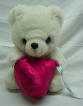 Hershey&#39;s Kisses White Teddy Bear W/ Red Candy Kiss 7&quot; Plush Stuffed Animal Toy - £14.35 GBP