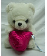 Hershey&#39;s Kisses WHITE TEDDY BEAR W/ RED CANDY KISS 7&quot; Plush STUFFED ANI... - $25.10 CAD
