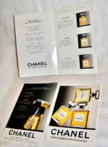 VINT. LOT OF 3 CHANEL (JAPANESE VERS.) RUE CAMBON FRAGRANCE PROMOTION BR... - $18.81