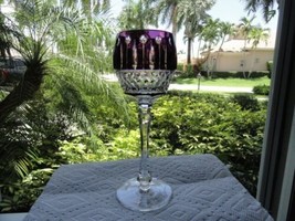 Faberge Xenia Wine Goblet in Purple  ( Single Glass ) - £192.21 GBP