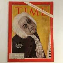Time Magazine December 27 1968 Vol 92 #26 Composer Johann Sebastian Bach - £11.42 GBP