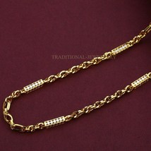 Unisex Italian Turkey chain 916% 22k Gold Chain Necklace Daily wear Jewelry 60 - £2,255.08 GBP+