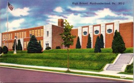 Northumberland PA-Pennsylvania, High School, Vintage Postcard NOSTALGIA A3 - £16.99 GBP