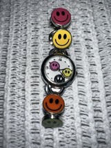 Smiley Face Silver Girls Watch - $14.03