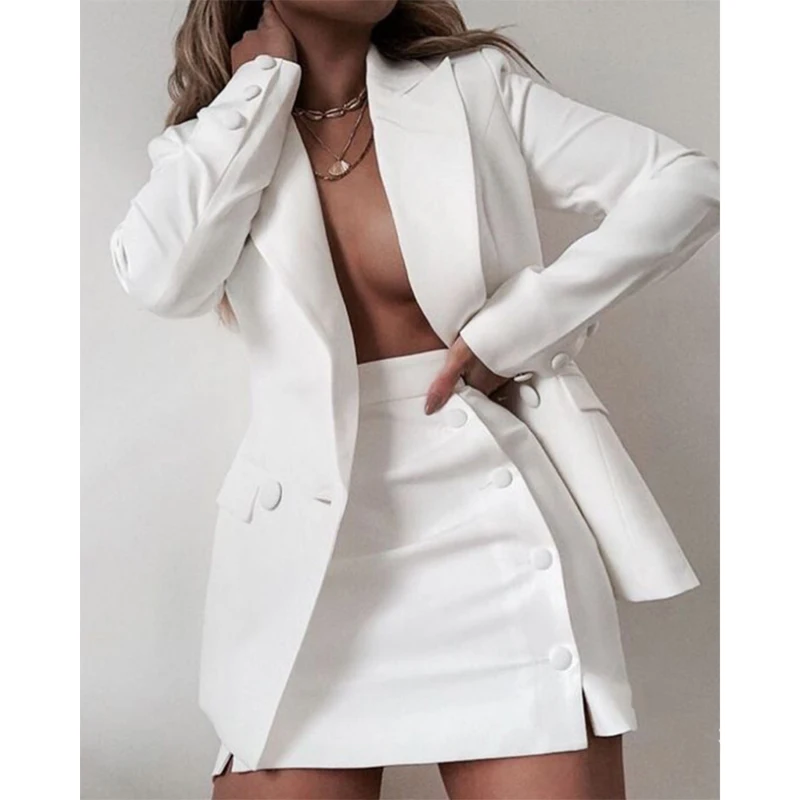  Women wear Candy Colour Basic Blazer Sets Coat + Shorts Slim Suit Jacket    - £198.09 GBP