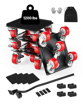 VEVOR Furniture Dolly 1200LBS 5 360° Wheels Carbon Steel Panel for Sofa ... - €27,33 EUR