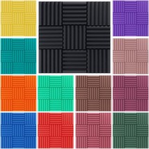 Studio Foam For Sound Dampening - Wedge Style 12X12X2&quot; Tiles - 4 Pack - - £28.93 GBP