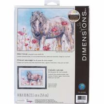 Dimensions Wild Horse Counted Cross Stitch Kit, Multi-Color - £19.08 GBP