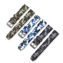 20mm 22mm 24mm Quick Fit Camouflage Silicone Watch Band Strap For Samsung Garmin - £5.22 GBP