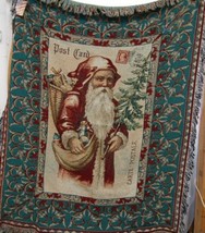 Woodworkers Weavers Paula Scaletta Postcards to Santa Tapestry Throw image 1