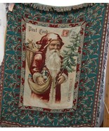Woodworkers Weavers Paula Scaletta Postcards to Santa Tapestry Throw - £31.96 GBP