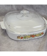 Corning Ware Spice of Life A-10-B Casserole Dish with Pyrex Lid 10x10x2&quot; - $36.25