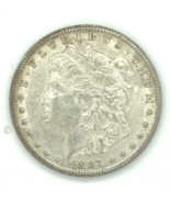 1887-S $1 Silver Morgan Dollar in AU Condition, Excellent Eye Appeal, Lu... - $98.99