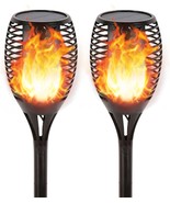 Solar Lights Outdoor (Super Large Size), 99 LED Solar Tiki Torches with ... - $54.39 CAD