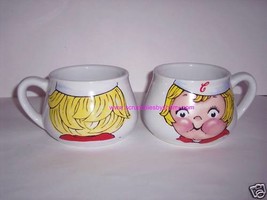 2 1998 Campbells Kids Soup Mug Ceramic Coffee Mugs Mm! Mm! Retired Vintage - $19.95