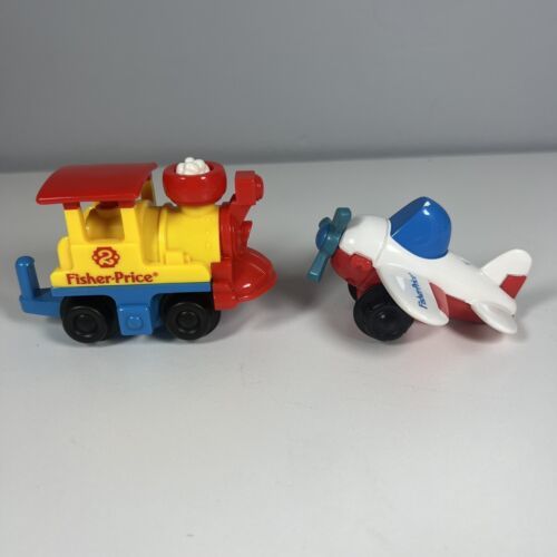Fisher Price Flip Track Rail Road Train Engine And Airplane Other