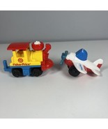 Fisher Price Flip Track Rail Road Train Engine And Airplane - £6.22 GBP