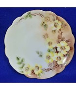J and C Bavaria Collector Plate Hand Painted Yellow Floral - $620.21 MXN