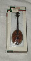 Vintage Santas World Kurt Adler Mandolin Christmas Tree Ornament J3538 Wood - £12.57 GBP