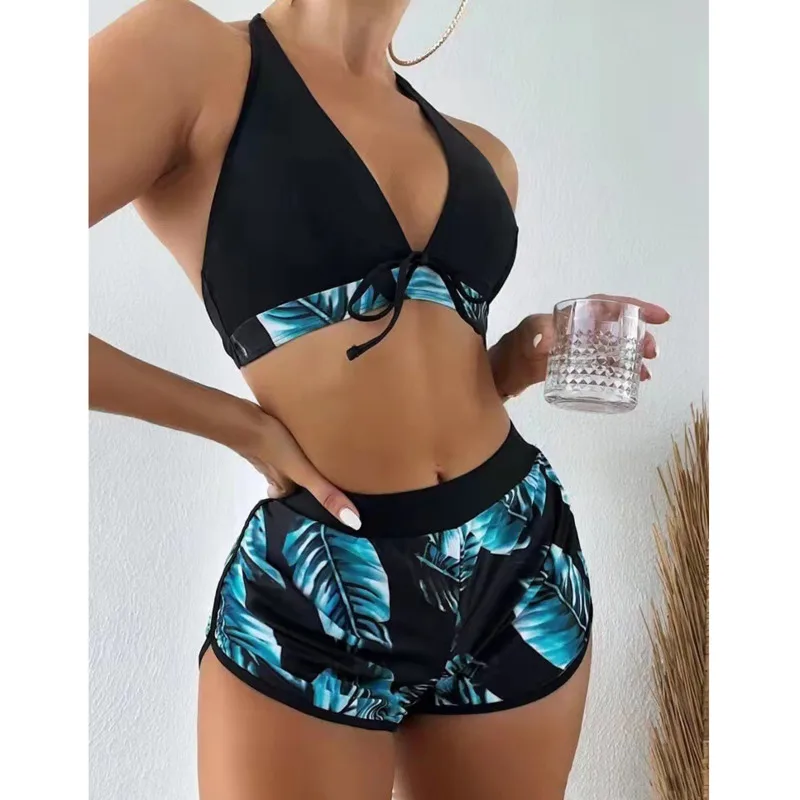 Sporting Summer Print Swimsuits Tankini Sets Female Swimwear Sportings Beach Wea - £35.84 GBP