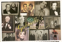 Gabriellos of new york Restaurant vintage Postcard Unused - £4.50 GBP
