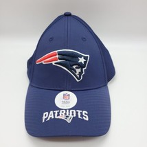 New England Patriots Hat Cap NFL Team Apparel Logo Spellout Blue Adjustable - £11.70 GBP