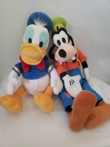 Disney Store Donald Duck Goofy Lot Plush Stuffed Animals - £13.63 GBP