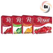 6x Packs Royal Variety Flavor Gelatin | 4 Servings Each | 1.4oz | Mix &amp; ... - £12.55 GBP