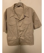 Vintage Morrie Michaels California Clothes Safari Shirt Khaki Beige R 44... - €51,34 EUR