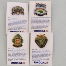 Dodger Stadium Pin LOT 25th Anniversary Opening Day Pennants  80s UNOCAL - £14.78 GBP