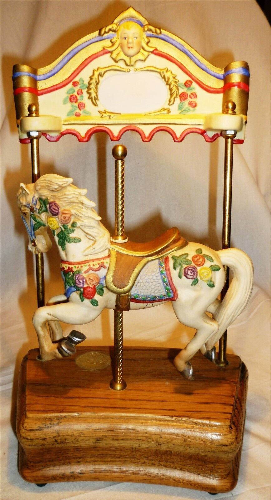 Primary image for WILLITTS TOBIN FRALEY PORCELAIN CAROUSEL HORSE FIGURINE MUSIC BOX CAROUSEL WALTZ
