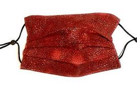 Gold Red Galaxy Face Mask, Glitter cosmos star nebula outer space,100% q... - £12.52 GBP