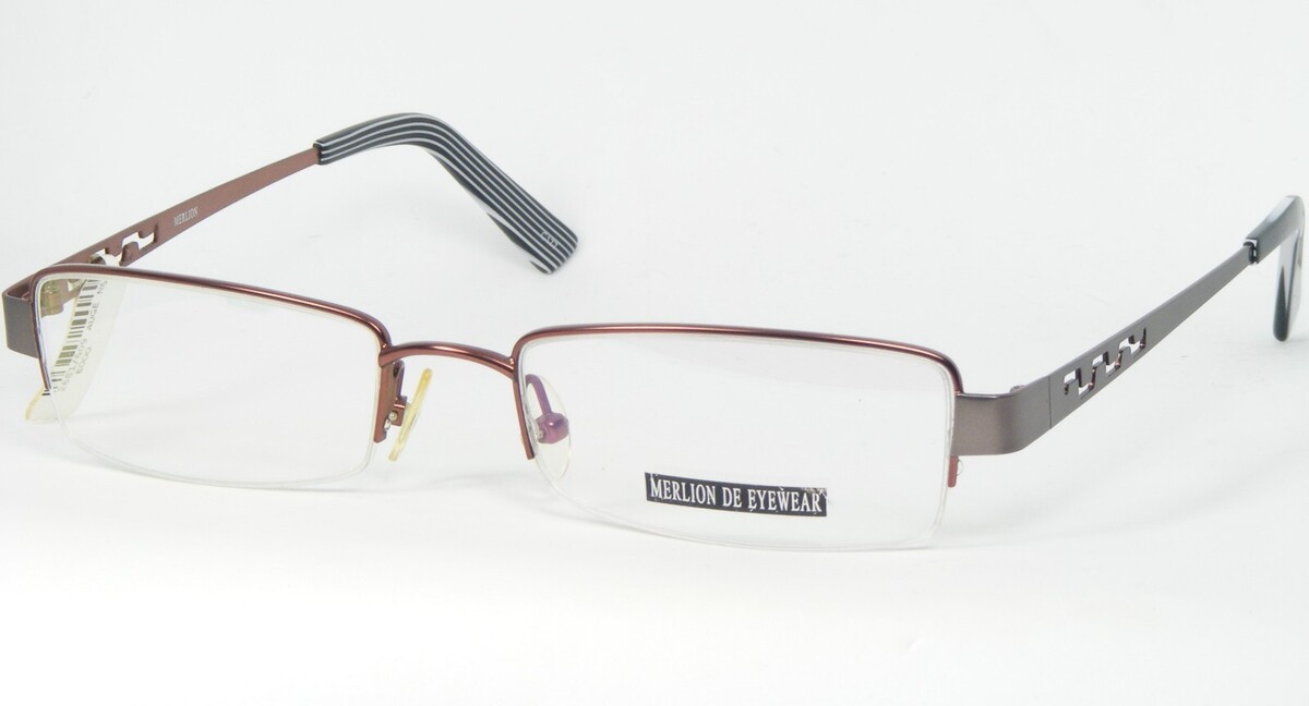 MERLION SF-7089 C177 Mauve/Silber-Grau Brille Brillengestell 51-18-138mm - $46.51