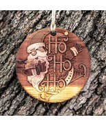 Ho Ho Ho - Raw Cedar Ornament 3x3in - £15.65 GBP