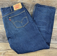 Levi&#39;s Original 501 XX Straight Leg Button Fly Mens Big &amp; Tall Blue Size 46 x 32 - £37.19 GBP