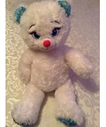 Frozen Elsa Build A Bear holiday plush white shiny stuffed bear  - £8.64 GBP