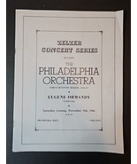 The Philadelphia Orchestra 47th Season 1946-47 Eugene Ormandy Playbill P... - £29.63 GBP