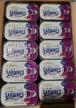 (10) SUN Q WILD CAUGHT SARDINES IN HOT TOMATO SAUCE 4.4 Oz Can 44OZ TOTA... - $18.80