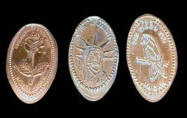 Vtg Pressed Penny Lot Phoenix Knoebels Atlantic Rarities Coin Expo 1993 Chicago image 5