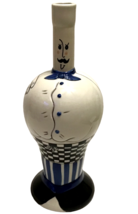Chef  Decanter Budvase Vase Boston Warehouse 11.5&quot; Tall Ceramic Bistro No cork - £18.32 GBP
