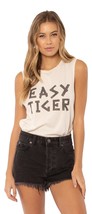 Amuse Society Tigre Tigre Knit Muscle tee / vintage white - $37.67