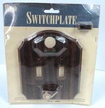 Wood Golfer&#39;s Double Light Switch Switchplate Cover &amp; Screws - Golf-Themed - New - £7.66 GBP